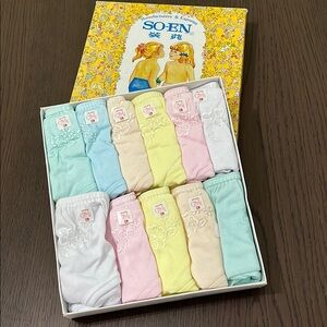 (NWT) Girls SO-EN Pastel Underwear Set